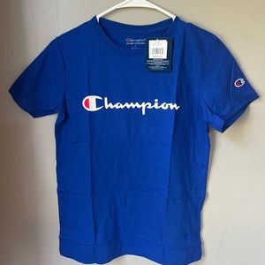 Champion Royal blue tshirt size youth large